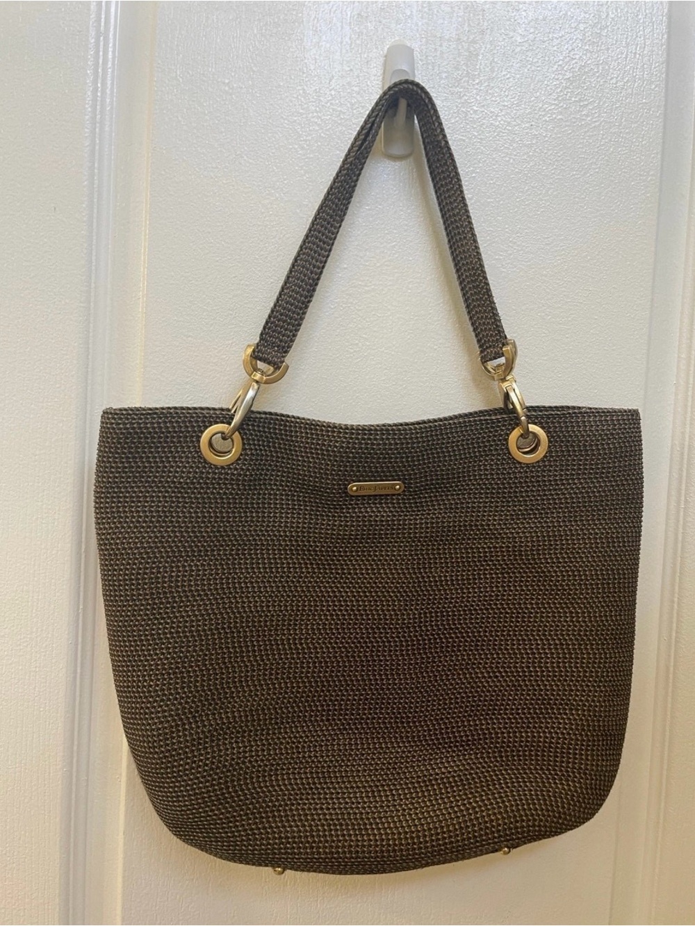 Eric Javits Squishee handbag brown/black